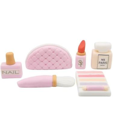 SugArt Edible Makeup Cake Toppers - Set of 6 | Perfume Lipstick Handbag & More | Handmade Cake Decorations for Birthdays & Beauty-Themed Cakes | Perfect on Fondant and Icing Cakes | Made of Sugar - Buy Online on SooperMarket.com