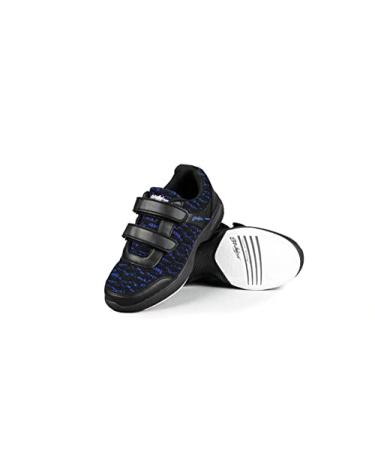 KR Strikeforce Youth Flyer Lite Mesh Black/Royal Bowling Shoes with Komfort-Fit Construction 4 Big Kid