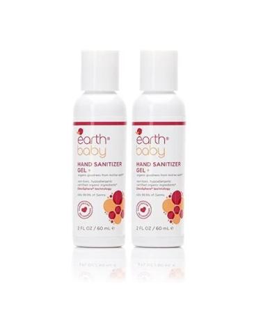 Earth Baby Hand Sanitizer Gel+ 62% Organic Ethyl Alcohol with Moisturizing Oleospheres Kills 99.9% of Germs FDA Regulated Natural and Hypoallergenic (Standard 2 Fl oz 2.00) Standard 2 Fl Oz 2.0