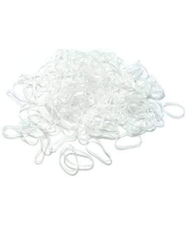 Pack of 250 Ultra Elastic Clear Braiding Bands | Mytoptrendz - Perfect Ponytail Holders for All Hair Types - Buy Online on SooperMarket.com
