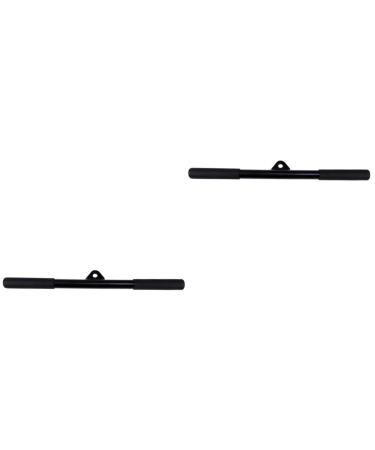 SUPVOX 2pcs Lever Handle Household Iron To Rotate Cable Blackx2pcs 50X3X3CMx2pcs