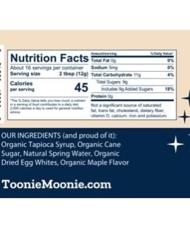Toonie Moonie Organics Maple Marshmallow Creme 7oz - Pure Canadian Goodness - Buy Online on SooperMarket.com