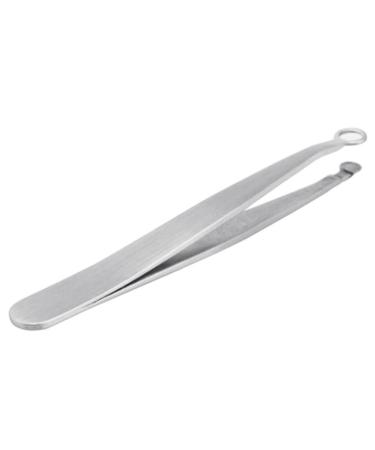 Nose Hair Tweezers Stainless Steel Round Tip Face Hair Remover Eyelash Eyebrow Tweezers Manicure Tackle