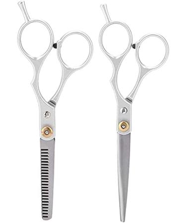 U-K Hair Cutting Scissors Stainless Steel Professional Barber Hair Cutting Thinning Scissors Shears Hairdressing Set(Scissors Set) Durable Processed