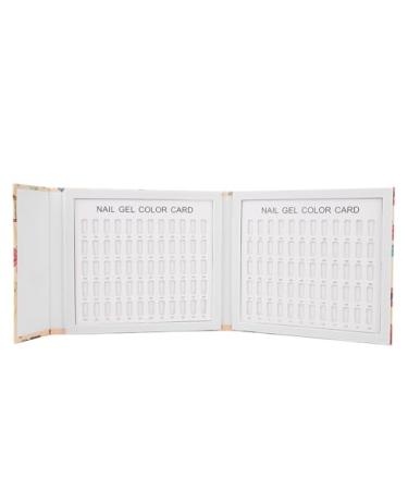 Professional 120 Colors Nail Art Color Card Nail Polish Gel Color Display Book Manicure Tool (Birds singing and flowers fragrant 120 color card)