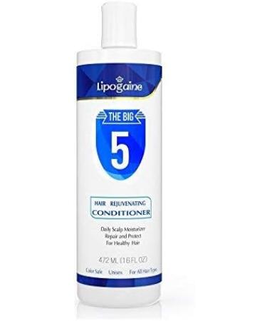 Lipogaine Big 5 Hair Loss Prevention Conditioner - Argan Oil, Keratin, Aloe Vera - Buy Online on SooperMarket.com
