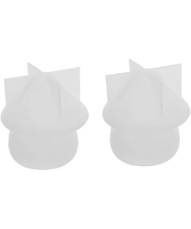 KALLORY 2pcs Mushroom Silicone Mold Resin Crafts Candy Containers Crafts Making Mold Diy Mold With Cover Jar Whitex2pcs 10x10.cmx2pcs - Buy Online on SooperMarket.com