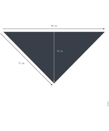 HUNTER Triangular Scarf NOLA - Blue LL Size | International Shipping Available - Buy Online on SooperMarket.com