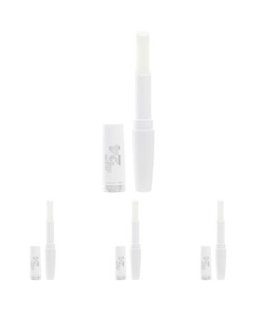 Maybelline New York lip care moisturizing care balm Super Stay 24h transparent 5 g (pack with 4) colorless 5 g (4 Pack)