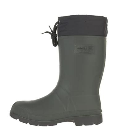 Kamik Men's Forester Insulated Rubber Boots 11 Khaki/Black