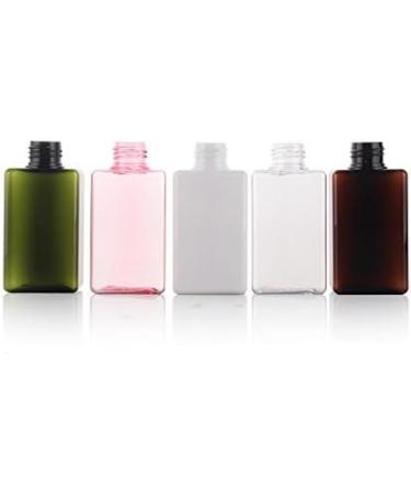 3PCS 100ML Refillable Squared Pump Bottles-Plastic Cosmetic Makeup Lotion Storage Container Bath Shower Shampoo Soap Hair-Conditioner Facial Cleanser Jar Pot (Clear) - Buy Online on SooperMarket.com
