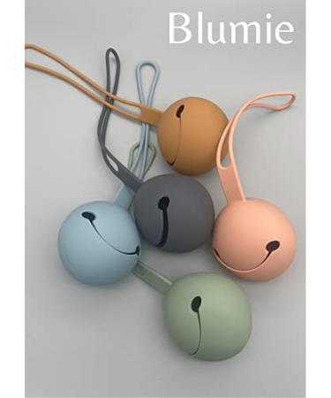 Blumie Silicone Travel Case for Pacifiers - Eco-Friendly Storage Box (Clay) | International Shipping Available - Buy Online on SooperMarket.com
