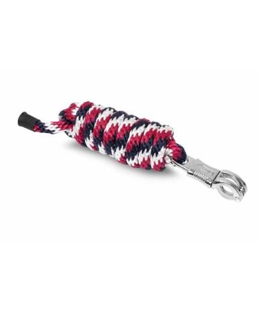 Connection trick for horses and ponies Start Hard PP rope 2m with classic carabiner hook and panic (pink/marine/white panic) pink/marine/white panic hooks