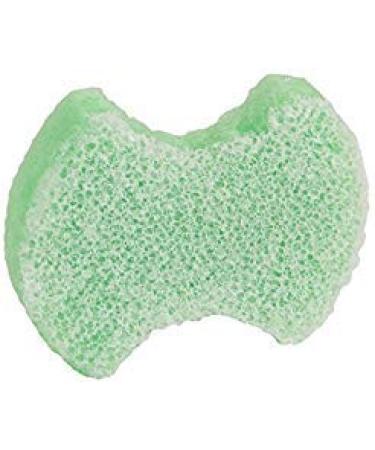 Spongeables Pedi-Scrub Foot Exfoliating Sponge with Heel Buffer and Pedicure Oil, Citron Eucalyptus, Contains Shea Butter & Tea Tree Oil, 5+ Washes, Green