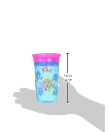 Nuby 1pk No Spill 360 Degree Printed Wonder Cup - Assorted Colors - Buy Online on SooperMarket.com