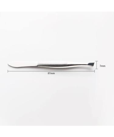 2pcs Stainless Steel Eyebrow Tweezer Set - Precision Trimming and Shaping Tool for Facial Hair Removal - Buy Online on SooperMarket.com