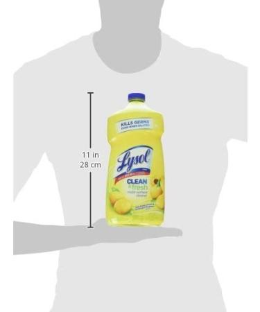 Lysol Multi-Surface Cleaner 40 Fl Oz - Sparkling Lemon & Sunflower Essence | Sanitizing, Disinfecting, Deodorizing Pour - Buy Online on SooperMarket.com