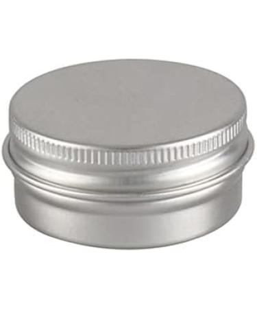 Zeoabsy 10ml Silver Aluminum Tins - 10 Pack Screw Cap Cans for Cosmetics Candles Ointments + Spatulas & Labels - Buy Online on SooperMarket.com