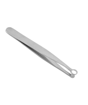 1pc Nose Hair Scissors Nose Hair Remover Eyelash Tweezers Eyebrows Hair Removal Round Tip Nasal Hair Tweezers Eyebrow Clippers Trimmer Nail Baby Pluck Hair Stainless Steel Slicer