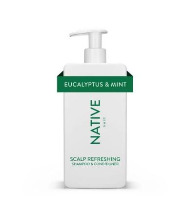 Native Scalp Refreshing 2-in-1 Shampoo & Conditioner Eucalyptus & Mint Sulfate & Paraben Free 16.5 oz