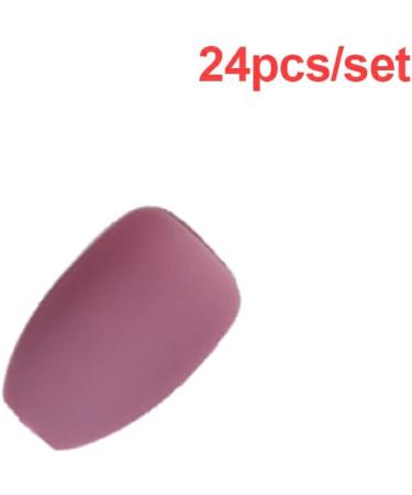 Dajidafu 1 Set Color Street Nail Strips Flat Head Style Matte Full Cover Art Decals Beauty Tool Salon Supplies Decorations 24 bean paste purple - Buy Online on SooperMarket.com