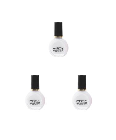 3 set of Nail Polish Glue Peel Off Liquid Nail Art Tape Latex Tape Finger Skin Protected Liquid Nail Care Tool White 10ml 3 set of (White 10ml)