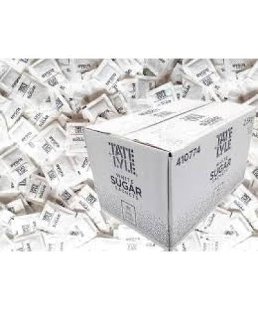 T&L White Sugar Sachets 2.5kg (1000s) - Premium Sugar Packets for Sweetening Convenience