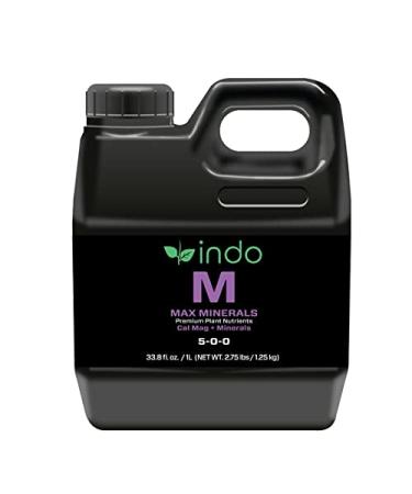 Indo MAX Nutrients - MAX Minerals Cal-Mag + (1L): Calcium Magnesium and Iron - Unique chelated Solution for Maximum Nutrient Uptake Max Minerals 1 L