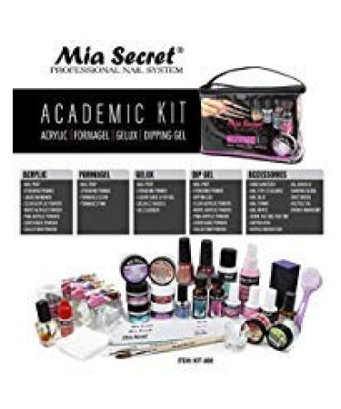 Mia Secret Professional Academic Nail Kit for Acrylic  Formagel Gelux & Dip Gel Set For Beginners - Students (Kit-A08)