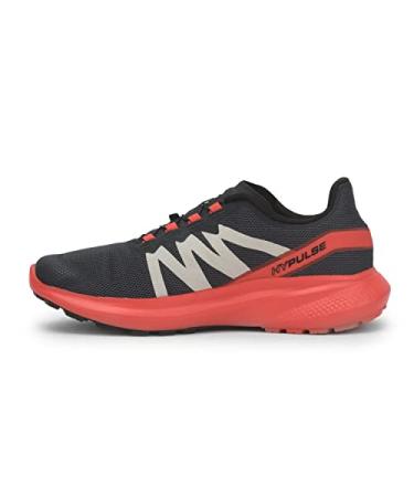 Salomon Men's Hypulse Trail Running Shoes 9.5 Magnet/Poppy Red/Black