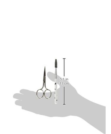 Denco Beautiful Brows Spoolie and Scissors Set - Perfect for Brow Grooming - Buy Online on SooperMarket.com