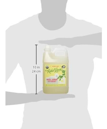 Rebel Green Natural Laundry Detergent - Organic, Hypoallergenic, Peppermint & Lemon Scent, 64 Loads (64 Fl Oz) - Buy Online on SooperMarket.com