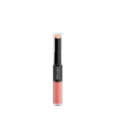 L'Or al Paris Infaillible 2-Step 803 Eternally Exposed lipstick for 24 hours full lips with moisturizing lip care balm 803 Eternally Exposed 5.7 g (1 Pack)