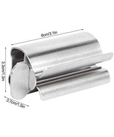 Toothpaste Tube Squeezer Stainless Steel Small Toothpaste Squeezer Dispenser Rollers Squeezing Tool for Face Cleanser for Bathroom Tube Winder Metal Toothpaste Tube Wringer - Buy Online on SooperMarket.com