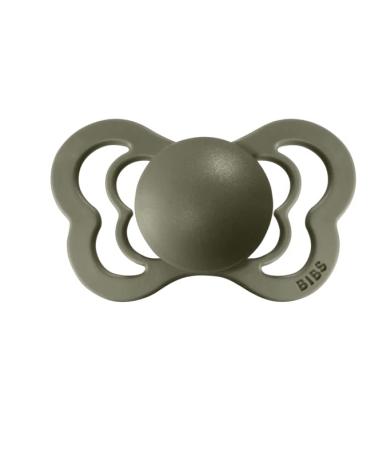 BIBS Couture Collection Pacifiers | BPA-Free Baby Soothers | Made in Denmark | Hunter Green & Gold | Set of 2 | Size 6-18 Months - Buy Online on SooperMarket.com