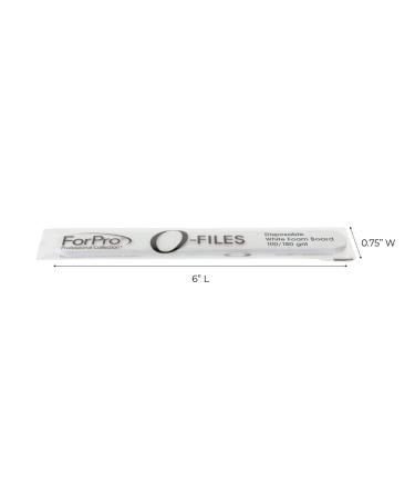 ForPro Double-Sided Manicure Nail File 100/180 Grit, White 100-Count Foam Boards - 6L x .75W - Buy Online on SooperMarket.com