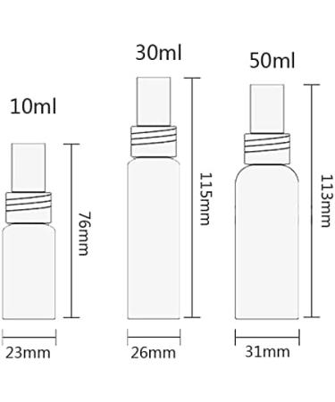 Buy 12 Pack 50ml White Spray Bottles - Empty Fine Fog Atomizer Travel Perfume Containers with Funnel - Ideal for International Shipping - Buy Online on SooperMarket.com