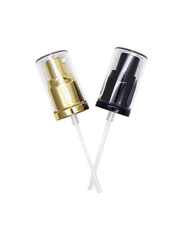 Chris.W 2Pack Foundation Pump Compatible with Maybelline Fit Me Liquid Foundation Makeup (Gold+Black)