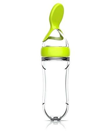 Baby Food Feeder 2 Pack Fruit Pacifier Set | 6 Silicone Pacifiers | Dispensing Spoon | Baby Feeding Set in Green - Buy Online on SooperMarket.com
