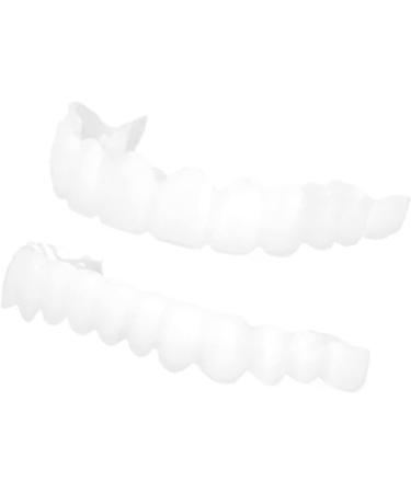 Buy Upper & Lower Jaw Temporary Whitening Denture Sets | Non-Retaining Simulation Dentures with Brackets - International Shipping Available - Buy Online on SooperMarket.com