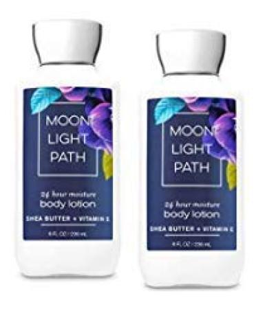 Bath and Body Works 2 Pack Moonlight Path Super Smooth Body Lotion 8 Oz