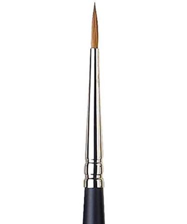 Winsor & Newton Professional Watercolor Sable Brush-Round #1, 1, Black