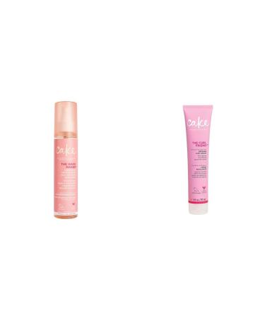 Cake Beauty Texturizing Beach Spray & Curl Defining Cream Bundle - 4 Ounce Beach Spray & Curl Enhancing Styling Products