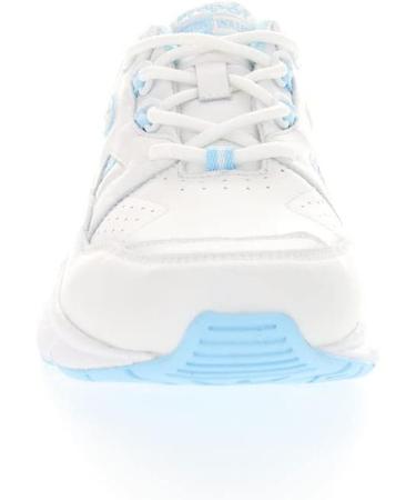 Propet Women's Stability Walker Walking Sneakers Shoes - Black/White/Light Blue - Size 10 - Buy Online on SooperMarket.com