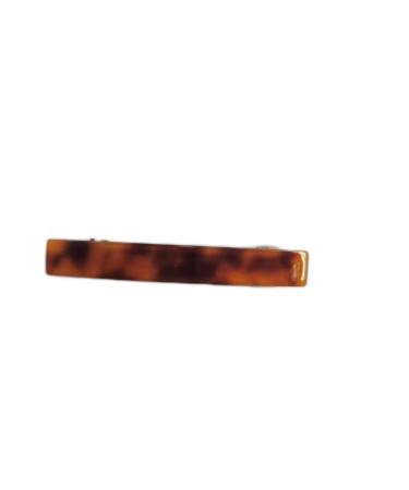 CARAVAN Hand Made Barrette Tortoise Shell Color 2.9" Of Celluloid Acetate Material