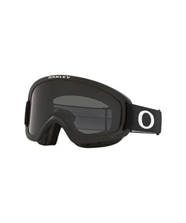 Oakley O-Frame 2.0 PRO OO7124, OO7125 Ski Goggles For Men For Women + BUNDLE with Designer iWear Eyewear Kit Matte Black/Dark Gray Medium
