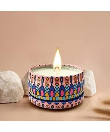 Fragrance Candles Gifts for Women - 6 Pack Aromatherapy Soy Wax Candles for Stress Relief | Perfect for Yoga Christmas & Birthday - Retro Style - Buy Online on SooperMarket.com