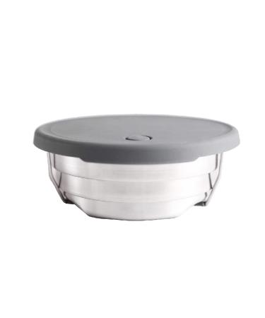 SimpleReal Simple Real Collapsible Stainless Steel Cookware 1L Folding Travel Bowl for Camping, Hiking, Backpacking|Outdoor|Kitchen Essentials