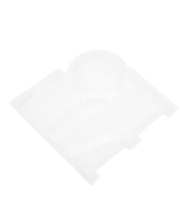STOBOK Simple DIY Mold Silicone Mold Silica Gel Crafting Supplies White Epoxy De para Gelatinas White 13.3X13cm