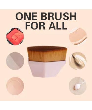 Daubigny Iron Makeup Brush for Flawless Blending - Pink | Face Blush Liquid Powder Foundation Brush with Protective Case - Buy Online on SooperMarket.com